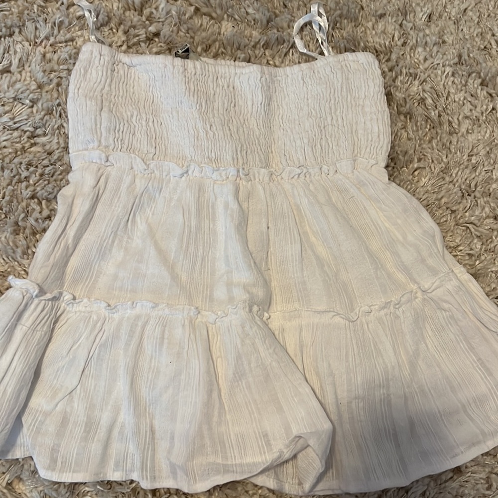 Tj maxx white flown skirt, xs